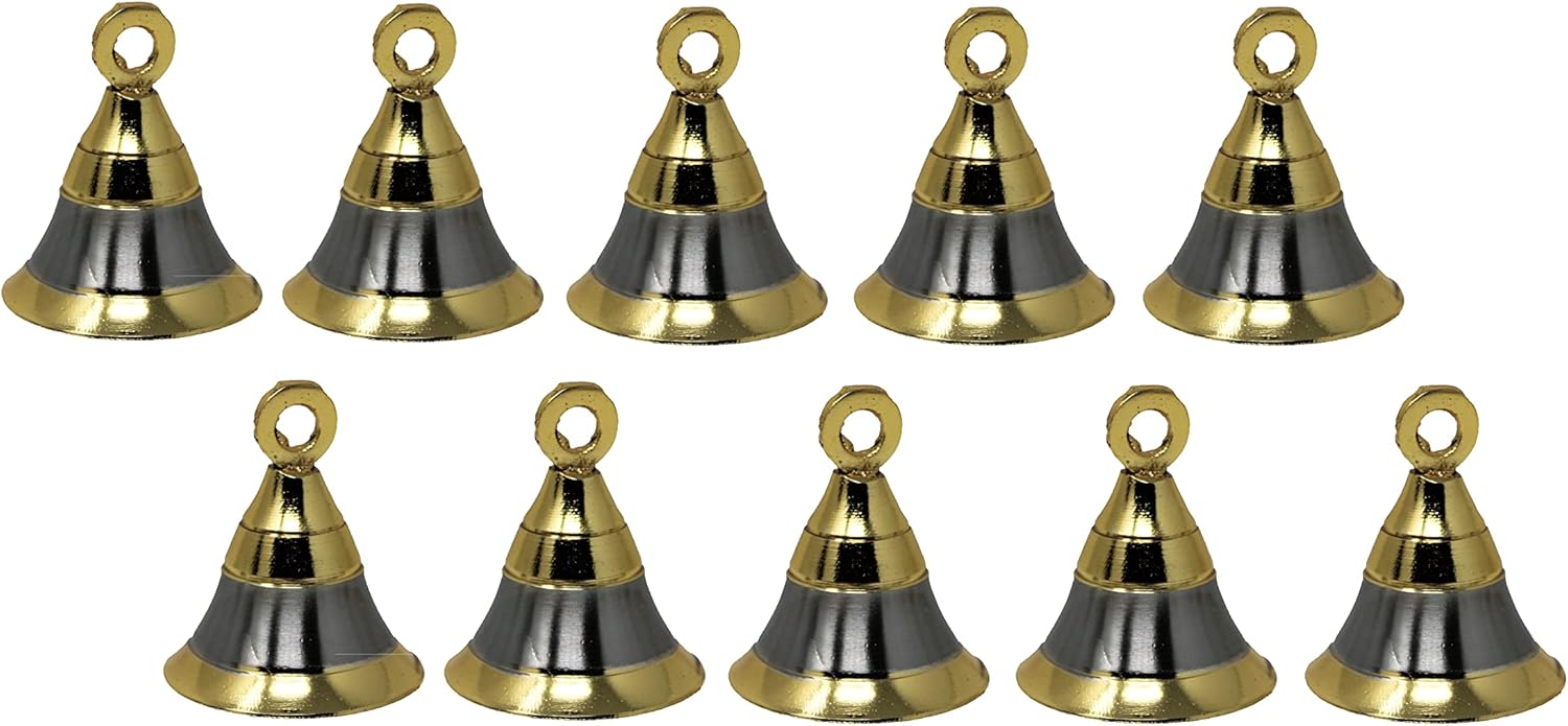 Jingle Bell – Campana decorativa de latón de 2 pulgadas, campanas para mascotas, perros, gatos, colgantes de árbol de Navidad, campanas para
