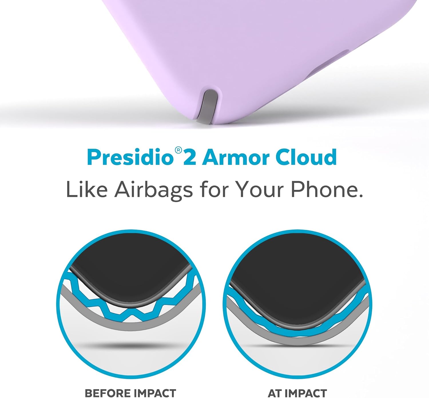 Speck Funda para iPhone 14 Pro Max, protección contra caídas, resistente a los arañazos, diseñada para MagSafe Slim iPhone 14 Pro Max de 6.7