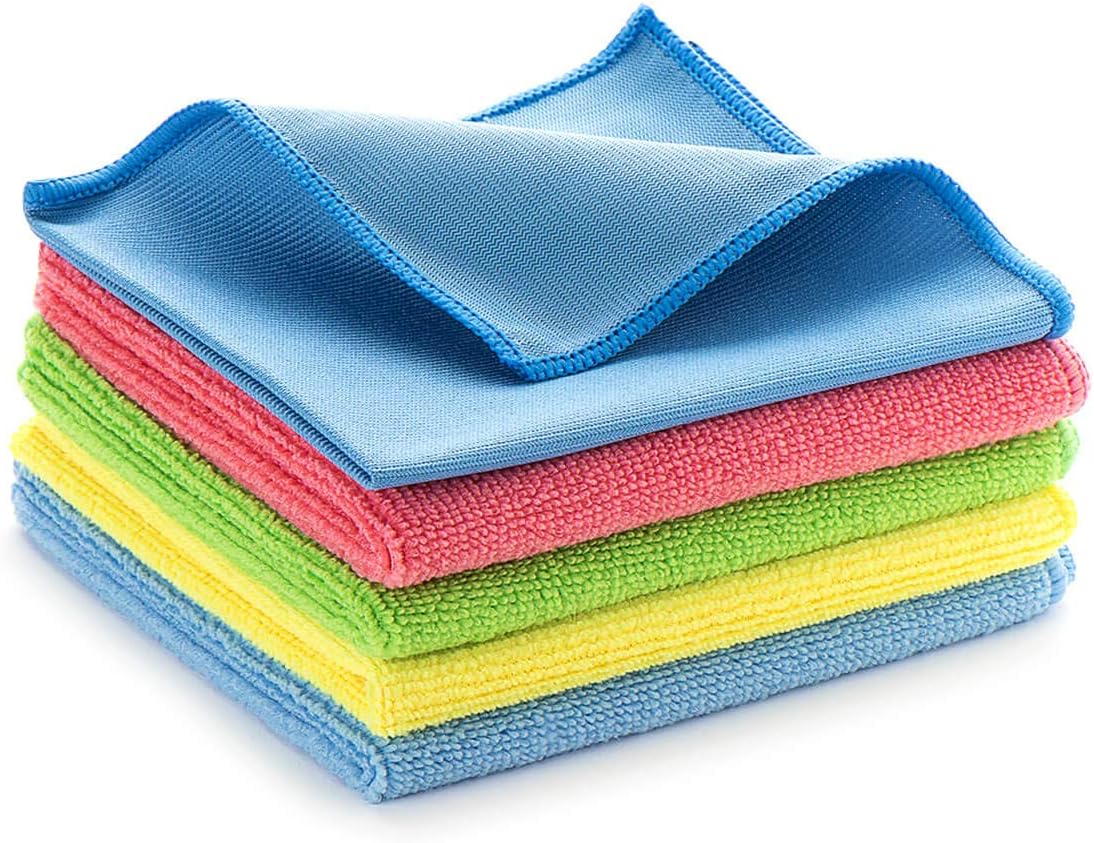 Paños de limpieza de microfibra, toalla altamente absorbente, paño suave reutilizable para la cocina del hogar, trapo de pulido sin pelusa y sin