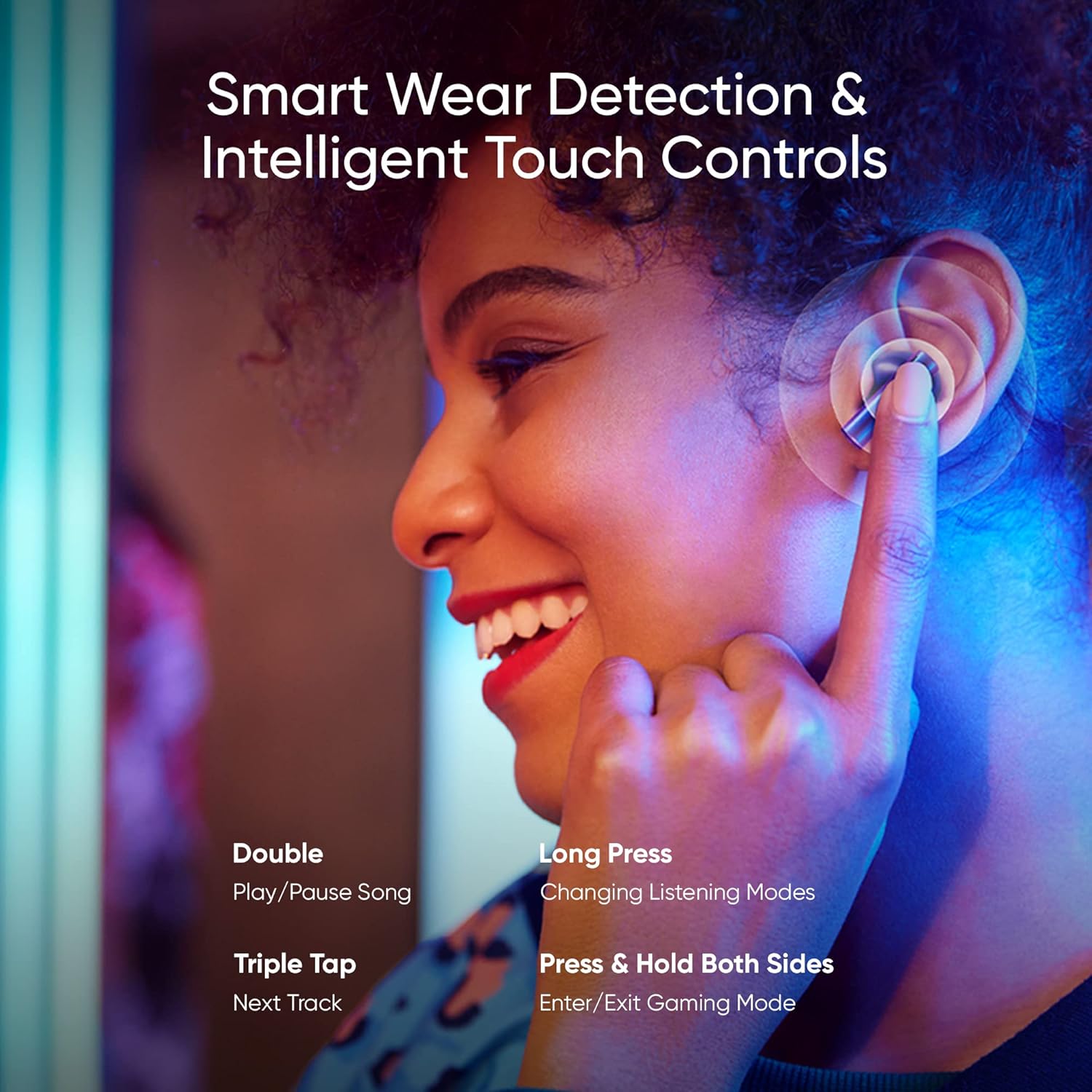 realme Buds Air 3 – Auriculares inalámbricos, cancelación activa de ruido, controlador dinámico de graves de 0.394 pulgadas, hasta 30 horas de