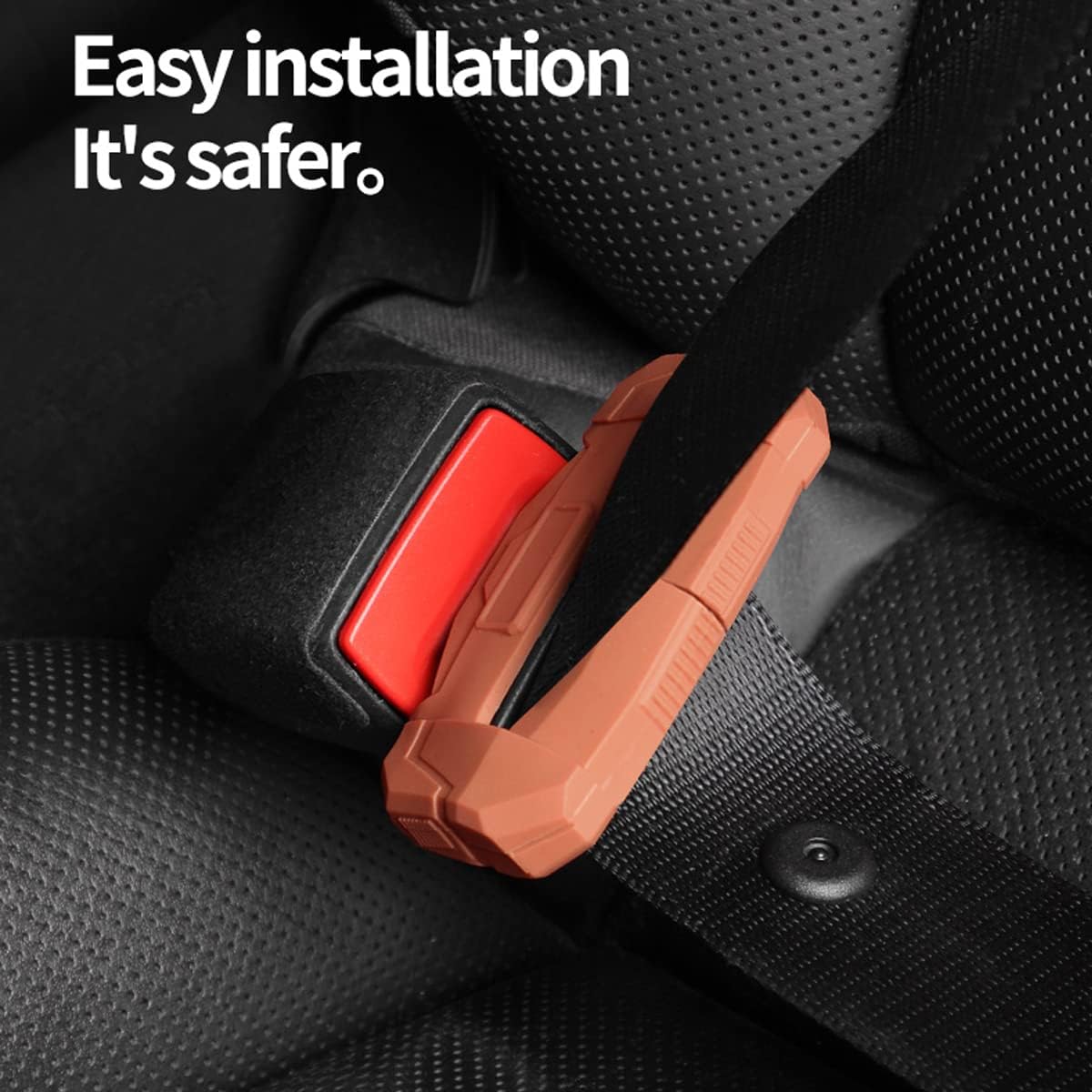 Funda universal para clips para cinturón de seguridad de automóvil, protector de hebilla de cinturón de seguridad para automóvil, protector de