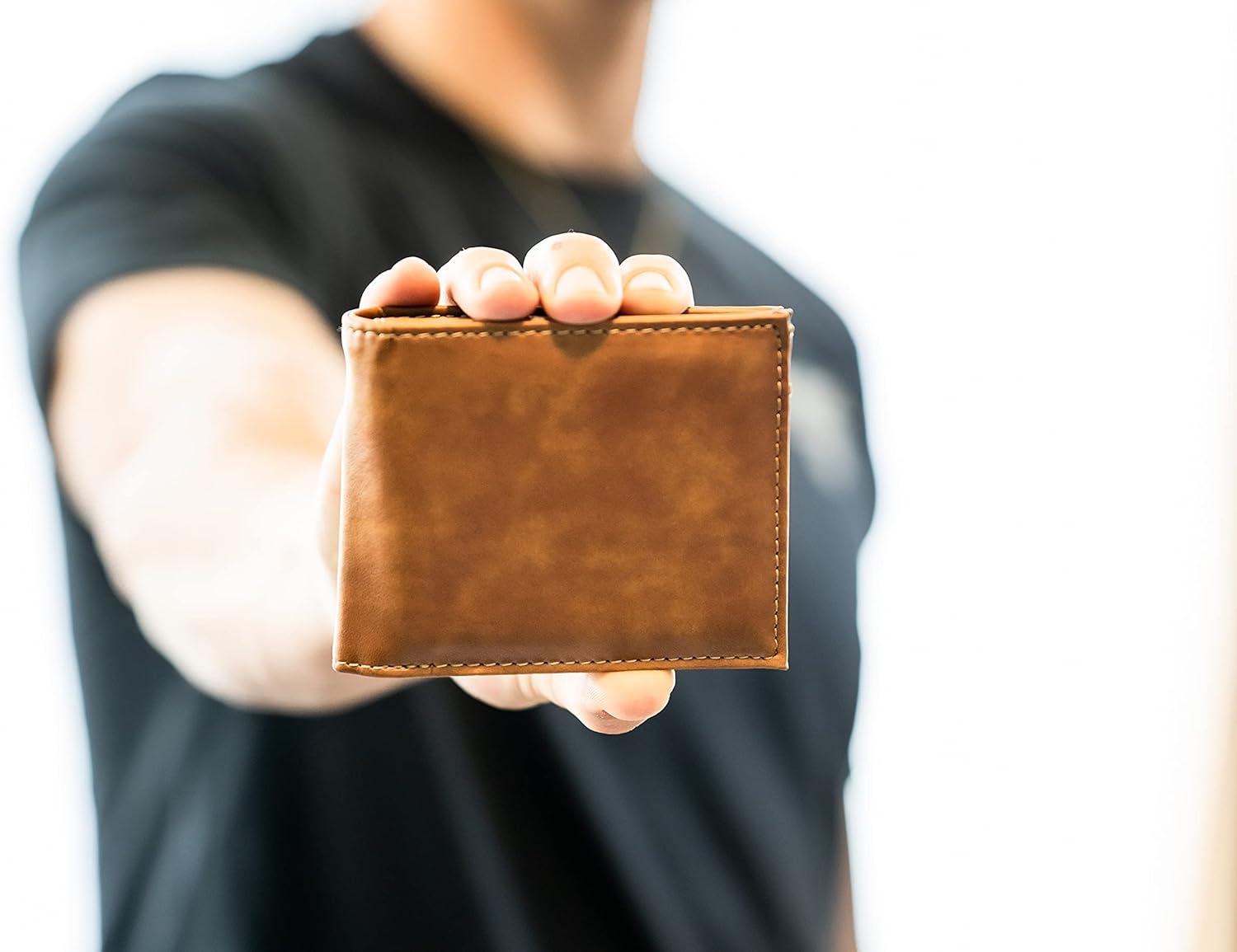 Rico Industries NHL – Cartera para billetes grabada con láser, con grabado láser, diseño delgado, gran regalo