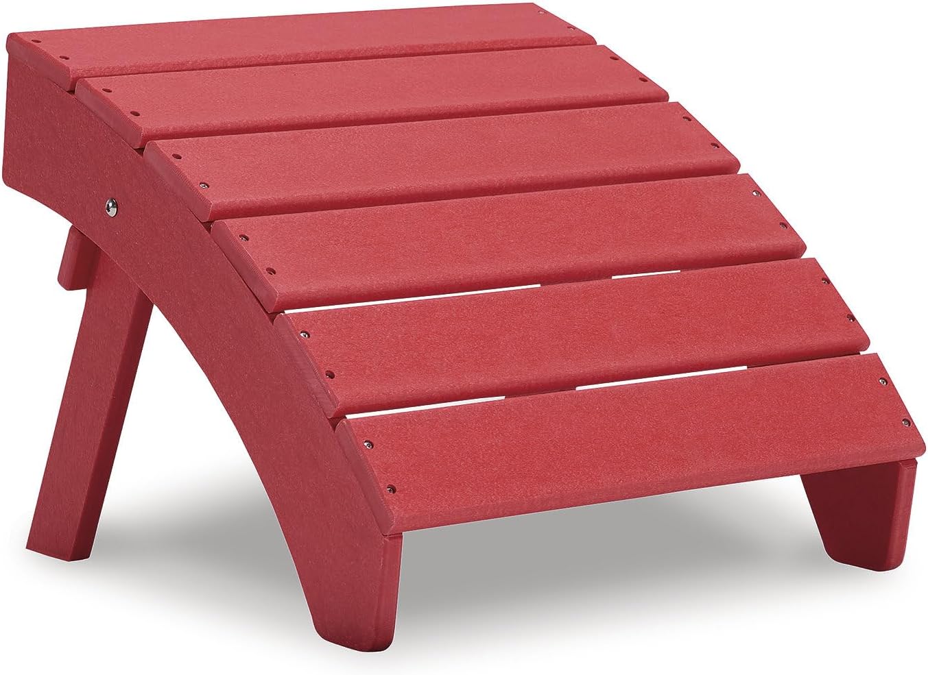 Signature Design by Ashley Otomana de polietileno de alta densidad para patio al aire libre, color rojo