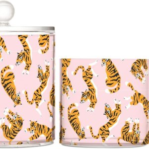 Tarros de plástico con tapas, tarros de plástico para baño, tarro de algodón para dormitorio, artículos esenciales para estudiantes universitarios y Tarros de plástico con tapas, tarros de plástico para baño, tarro de algodón para dormitorio, artículos esenciales para estudiantes universitarios y