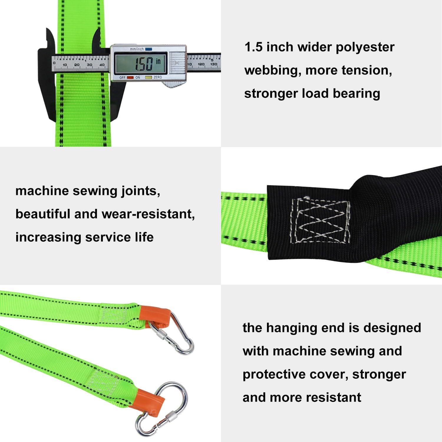 CRAYZA Escalera de emergencia para escapar de incendios, escalera portátil de cuerda de seguridad de 9.8 pies con 2 ganchos para el hogar, multiusos
