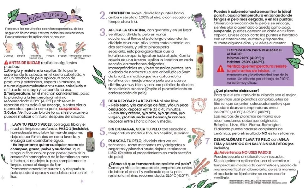 RITUAL BOTANICO Keratina Organica Colombiana – 1 LITRO. Keratina RITUAL BOTANICO Keratina para alisar el pelo con 12 Aceites Naturales y