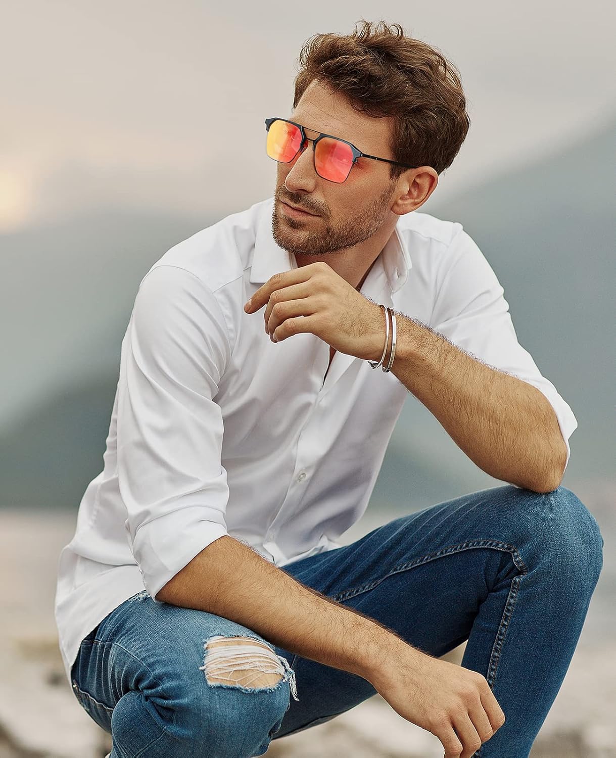 Gafas de Daltónico, Gafas de corrección de Daltonismo Rojo-Verde, Gafas de Daltonismo Unisex, Uso en interiores y exteriores