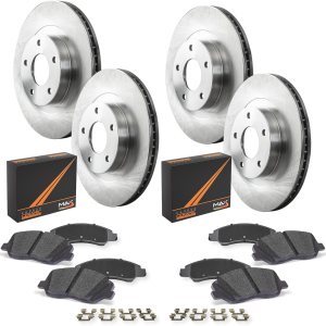 Max Advanced Brakes Kit de frenos delanteros y traseros para BMW 320i 320i 328d 328i 330i 428i 430i xDriveGT xDrive Gran Coupé de repuesto de Max Advanced Brakes Kit de frenos delanteros y traseros para BMW 320i 320i 328d 328i 330i 428i 430i xDriveGT xDrive Gran Coupé de repuesto de