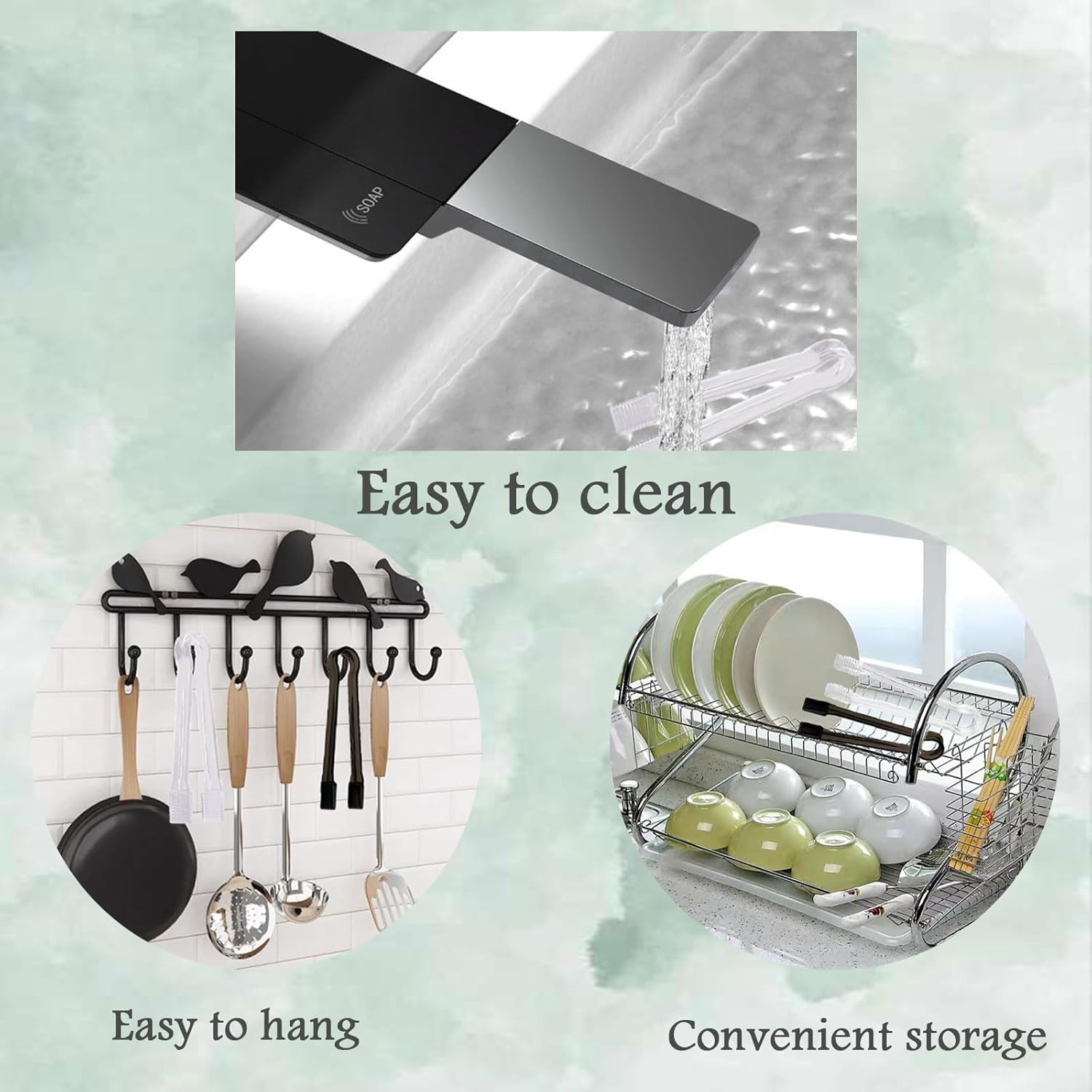 6 Pack Plastic Kitchen Tongs, 6.3 Inch Mini Clear Serving Tongs for Buffet Barbecue Ice Salad and Cookies (Clear)