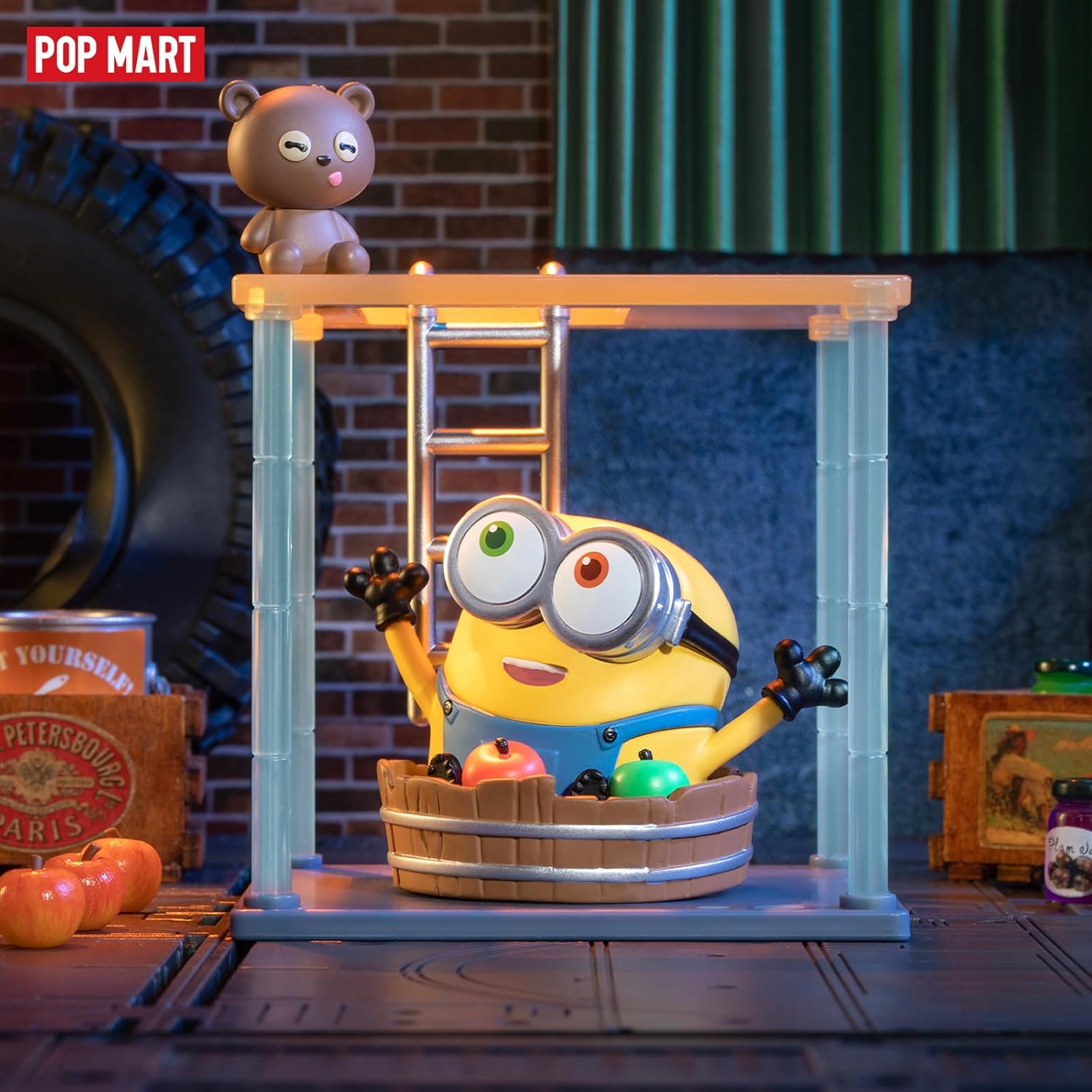 POP MART, Minions – Base secreta, figura de acción, juego de 99, juguetes de colección, caja al azar, regalo para cumpleaños, Navidad, fiestas,