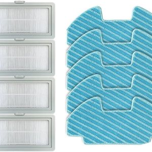 Piezas de repuesto para aspiradora, tiras de cepillo lateral de repuesto, filtro HEPA, trapos de trapeador. Compatible con Midea I5 I5c VCR07 VCR08 Piezas de repuesto para aspiradora, tiras de cepillo lateral de repuesto, filtro HEPA, trapos de trapeador. Compatible con Midea I5 I5c VCR07 VCR08