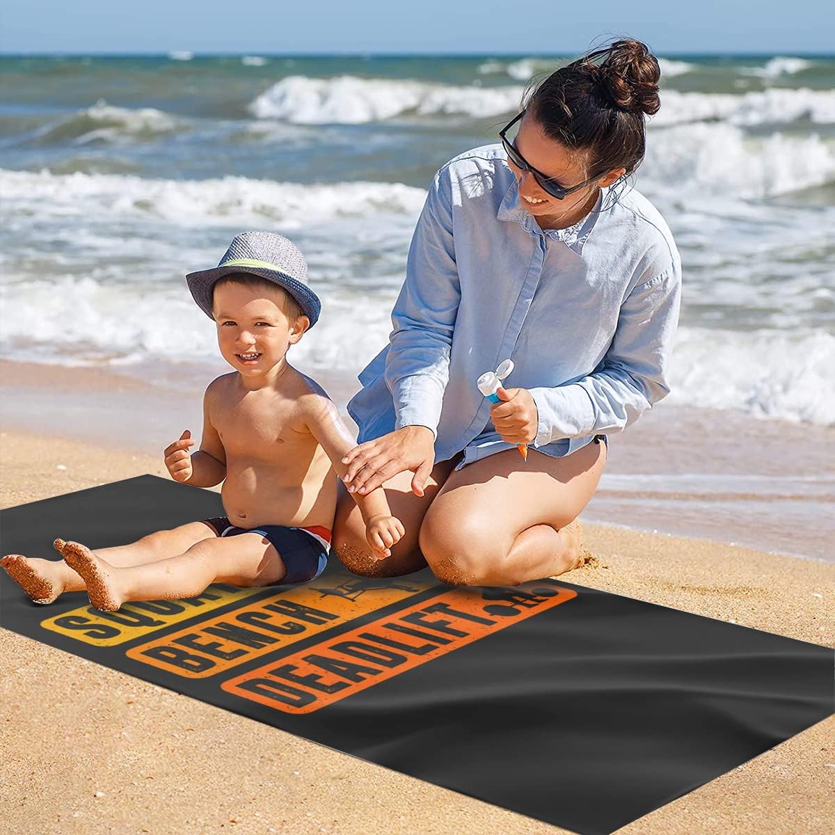 XEMznz Toalla de playa de microfibra sin arena, de secado rápido, súper absorbente, de lujo, de gran tamaño, para viajes, piscina, baño, campamento,