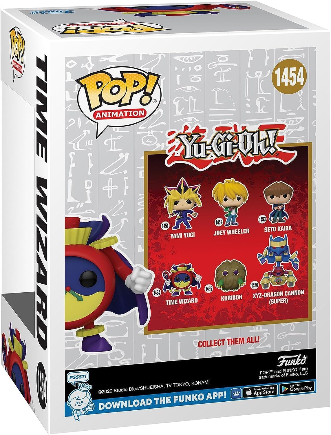POP Yu-Gi-Oh! – Figura de vinilo Funko de Time Wizard (incluye funda protectora de caja compatible), multicolor, 3.75 pulgadas