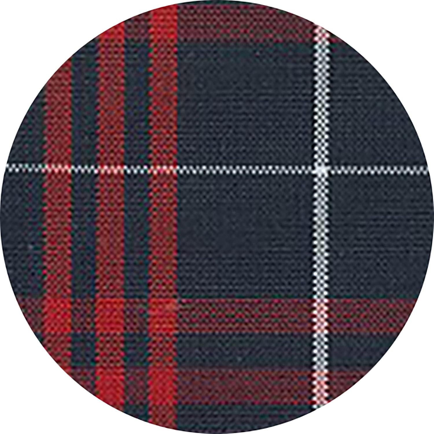 School Uniform Sock-Red Navy Plaid Ruffle White Ankle Sock-Plaid Sock Hamilton Plaid 36 37 (78.5)
