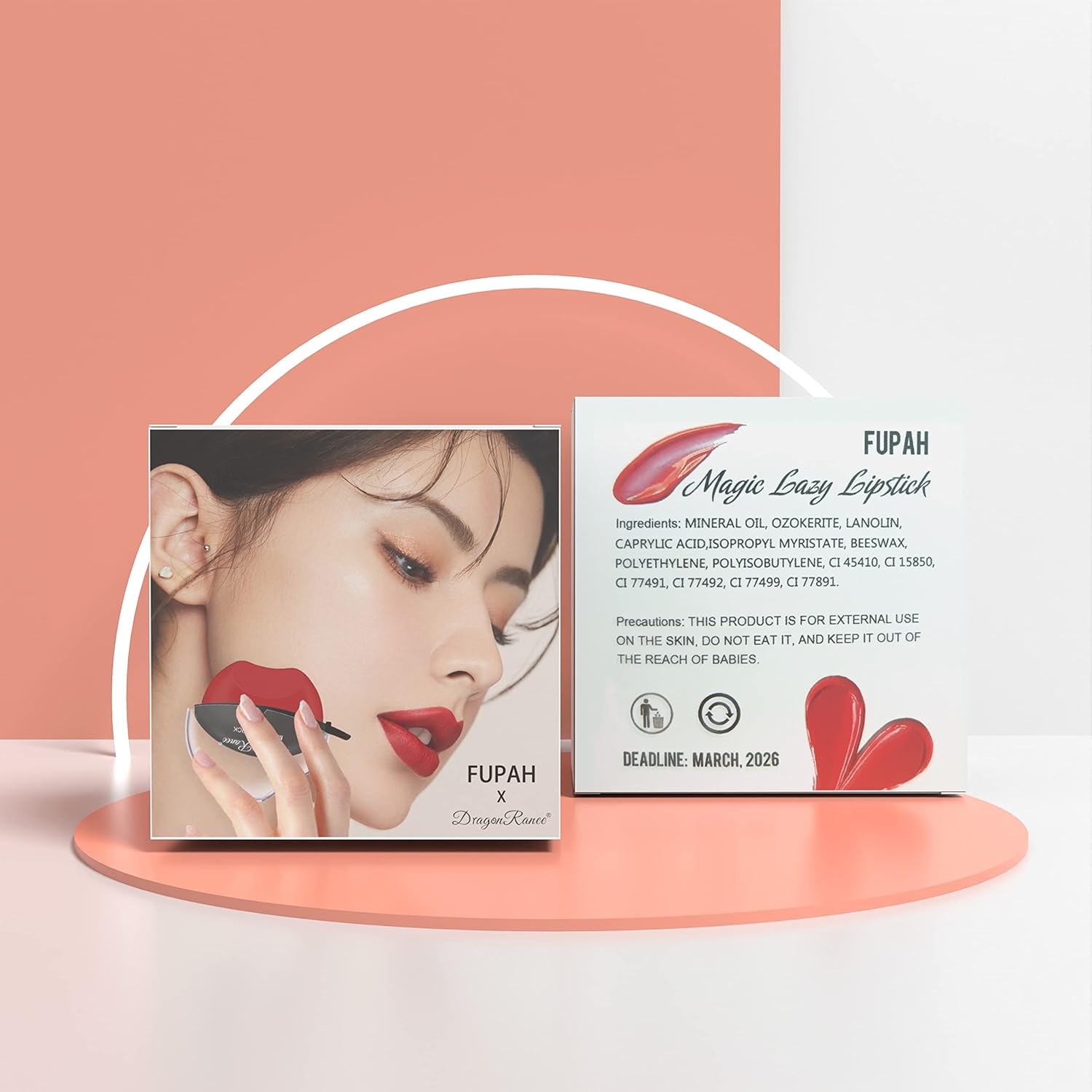 fupah Labiales que cambian de color, lápiz labial perezoso impermeable que cambia de color, Labiales Magicos 24 Horas de larga duración, lápiz