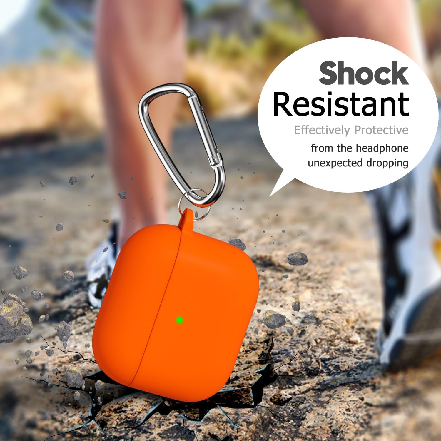 Oakxco Funda de silicona para Airpods 3, bonita funda rígida femenina para Airpods de tercera generación con llavero, gel de goma colorido suave TPU