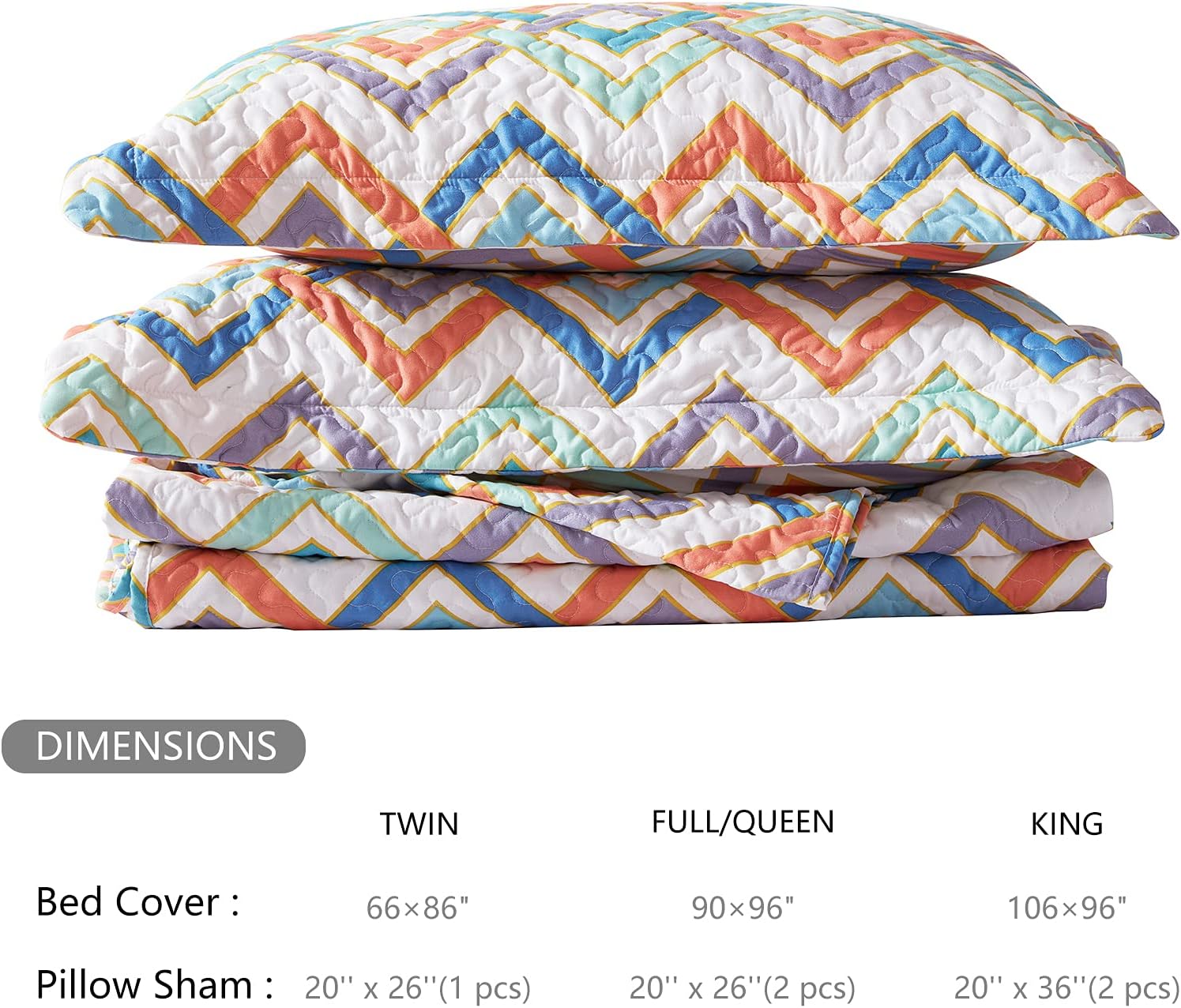 SunStyle Home – Juego de colcha de cama de microfibra, ligero y suave, reversible, patrón de colcha, colchas para todas las estaciones.