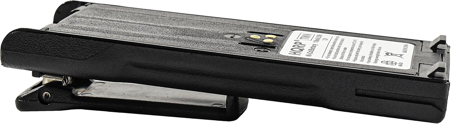 HQRP Dos baterías compatibles con Motorola GP900, GP1200, GP2010, GP2013, HT1000, WPNN4013, HNN9028, MT2000, MTS2000, NTN7143, NTN7143A, NTN7144,