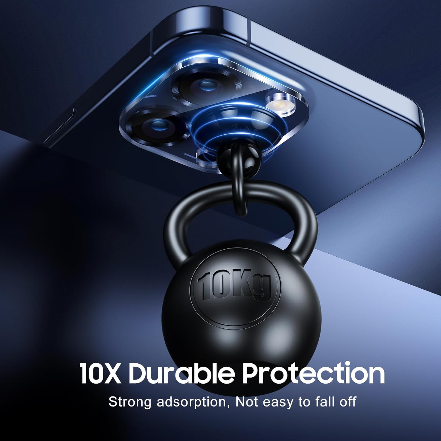 UniqueMe Protector de lente de cámara compatible con 3 unidades de iPhone 15 ProiPhone 15 Pro Max, protección contra caídas Ultra duradero