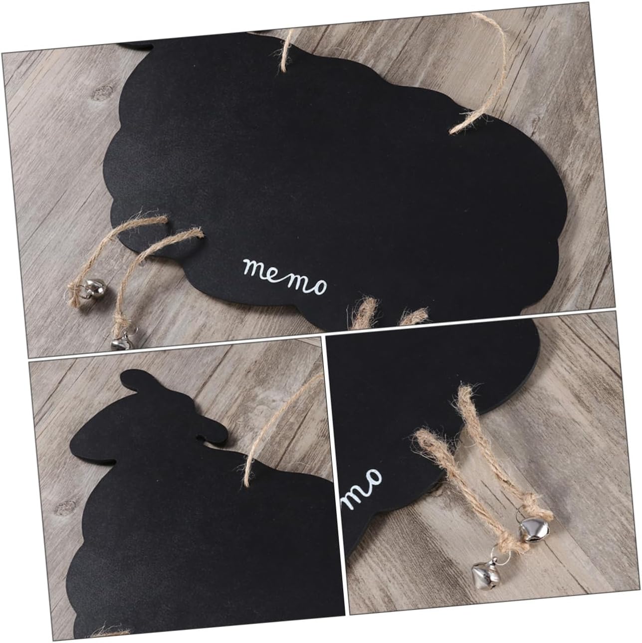 TEHAUX 6 Pcs Double Sided Hanging Blackboard Hanging Blackboard Plaque Hanging Chalkboard Wedding Sign Welcome Chalkboard Sign Message Chalkboard