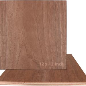 Paquete de 4 contrachapados de nogal de 12 x 12 pulgadas, madera de nogal de 15 pulgadas para manualidades, madera contrachapada de 0.197 in de Paquete de 4 contrachapados de nogal de 12 x 12 pulgadas, madera de nogal de 15 pulgadas para manualidades, madera contrachapada de 0.197 in de