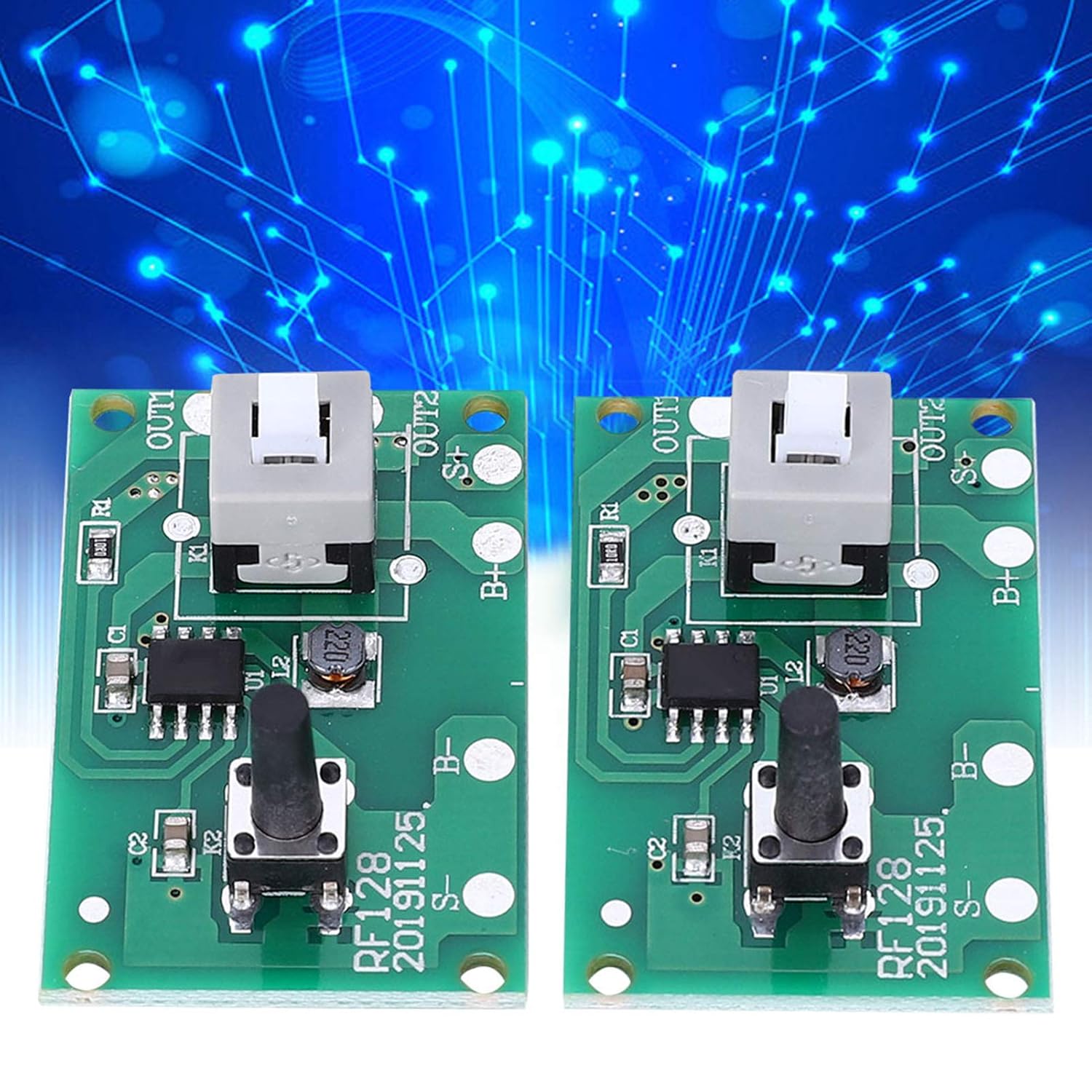 Oumefar Módulo controlador de cadena de lámpara solar, placa de circuito de 1.2 V con 8 modos y accesorios de luz de interruptor, corriente máxima