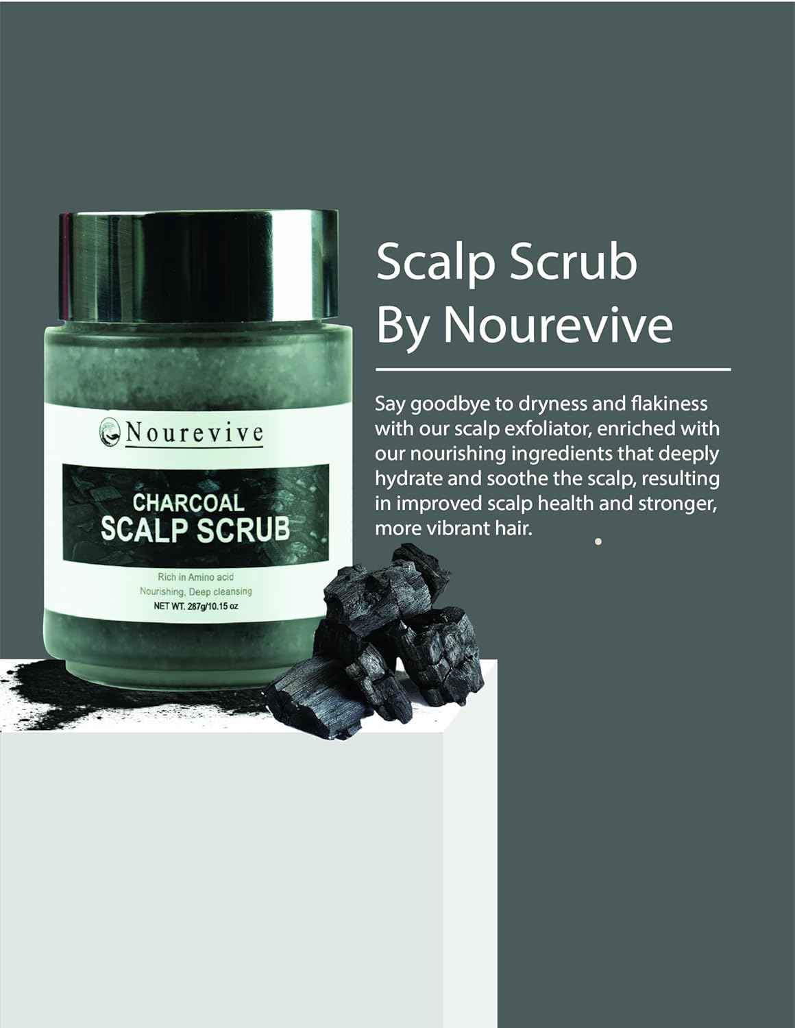 Nourevive Exfoliante de cuero cabelludo (carbón)