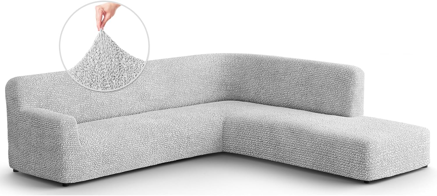 PAULATO BY GA.I.CO. – Funda para sofá PAULATO BY GA.I.CO. – Funda de sofá modular con otomana, funda elástica para sofá esquinero, funda de sofá,