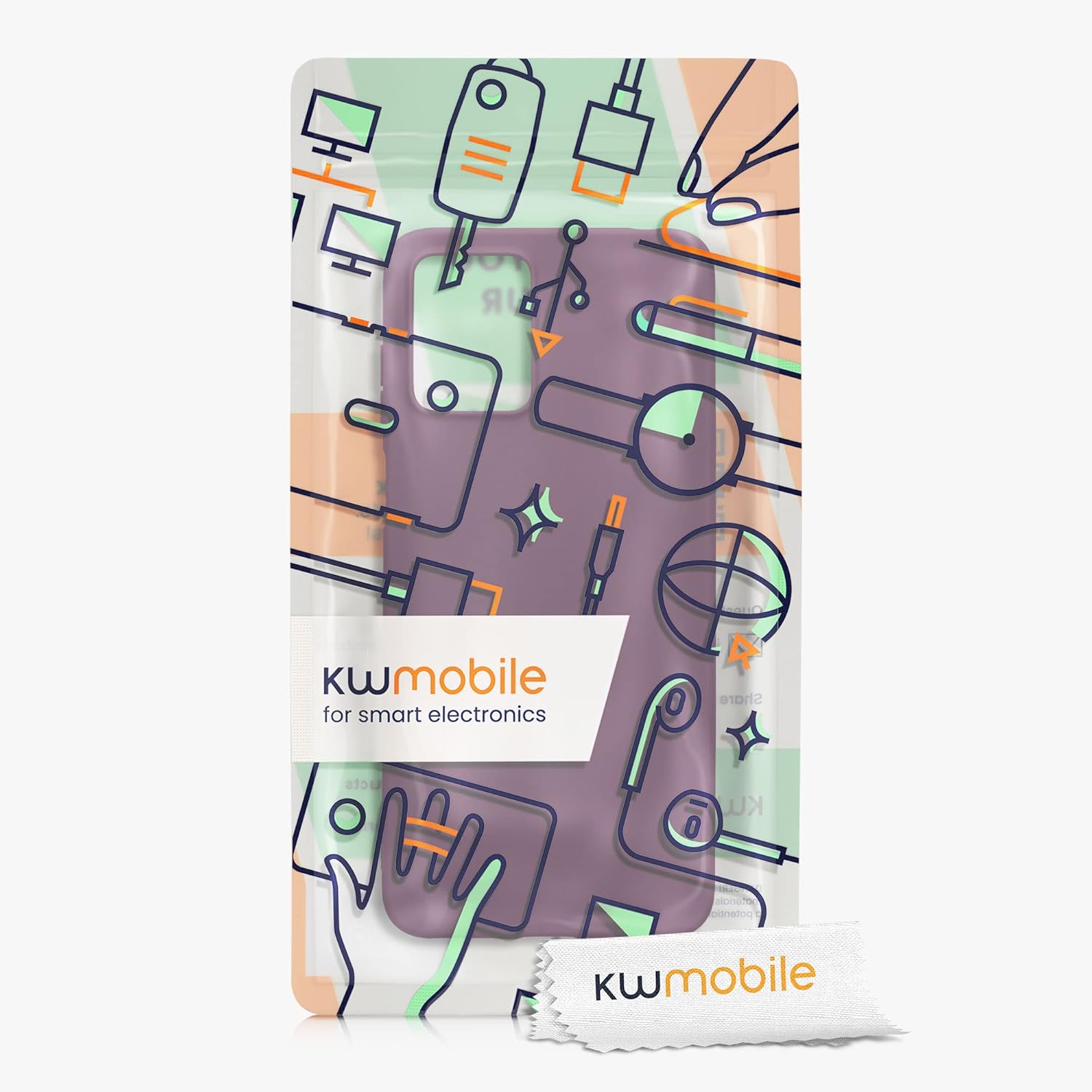 kwmobile Funda compatible con Motorola Moto G23  Moto G13 – Funda protectora de silicona TPU suave y delgada – Violeta burdeos