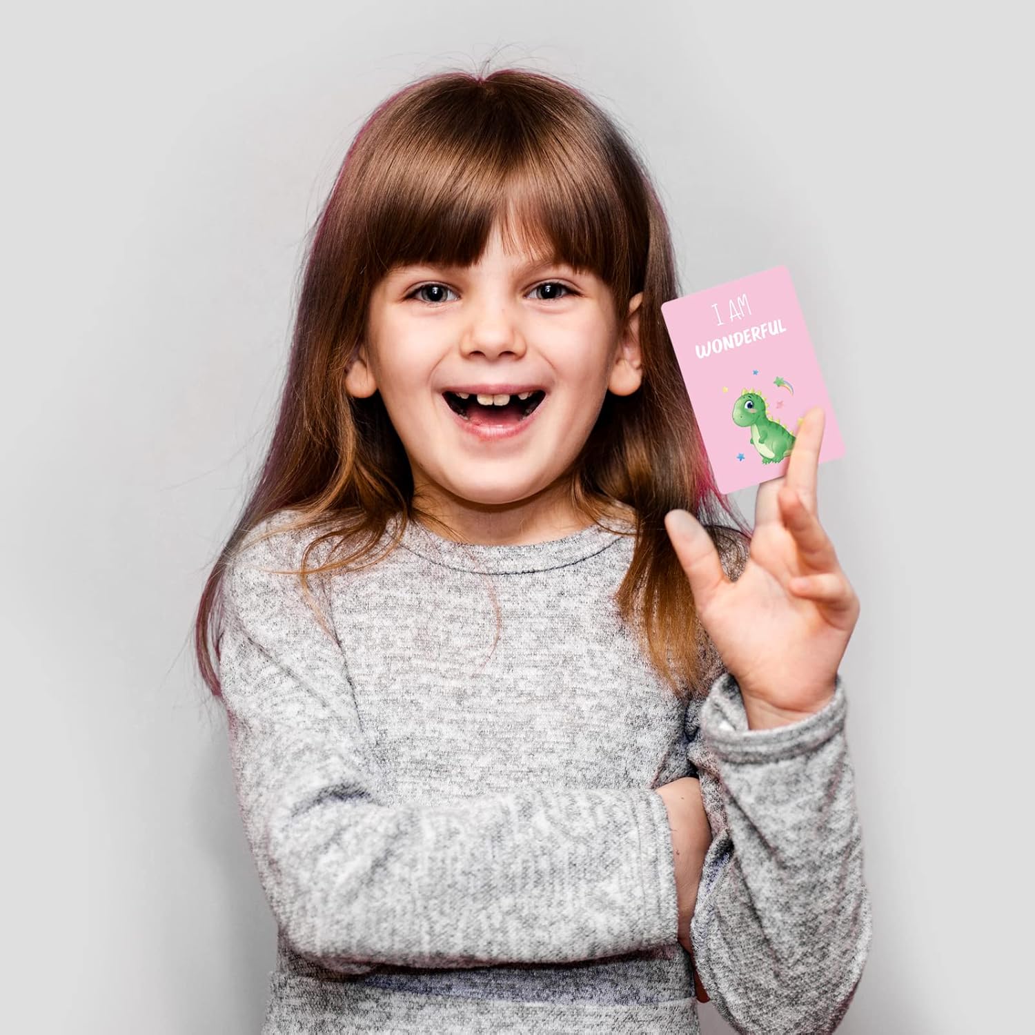 Juego de 50 tarjetas de afirmación positiva para niños pequeños, tarjetas de afirmación motivacional, tarjetas didácticas, afirmaciones diarias