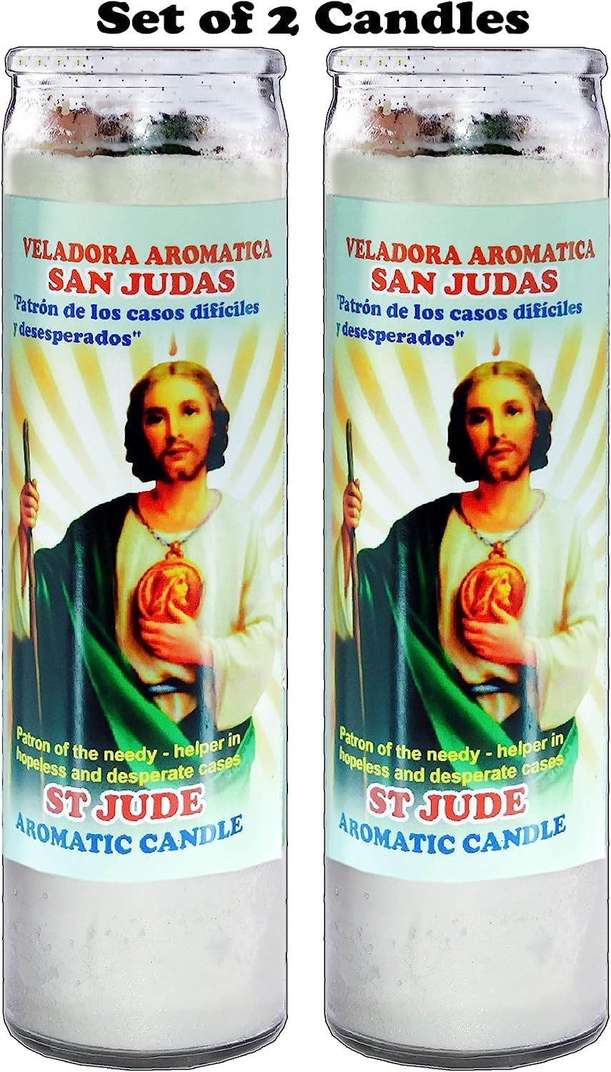 8 Velas Cóctel ST Jude Blanco SAN Judas Blanco AROMATICA