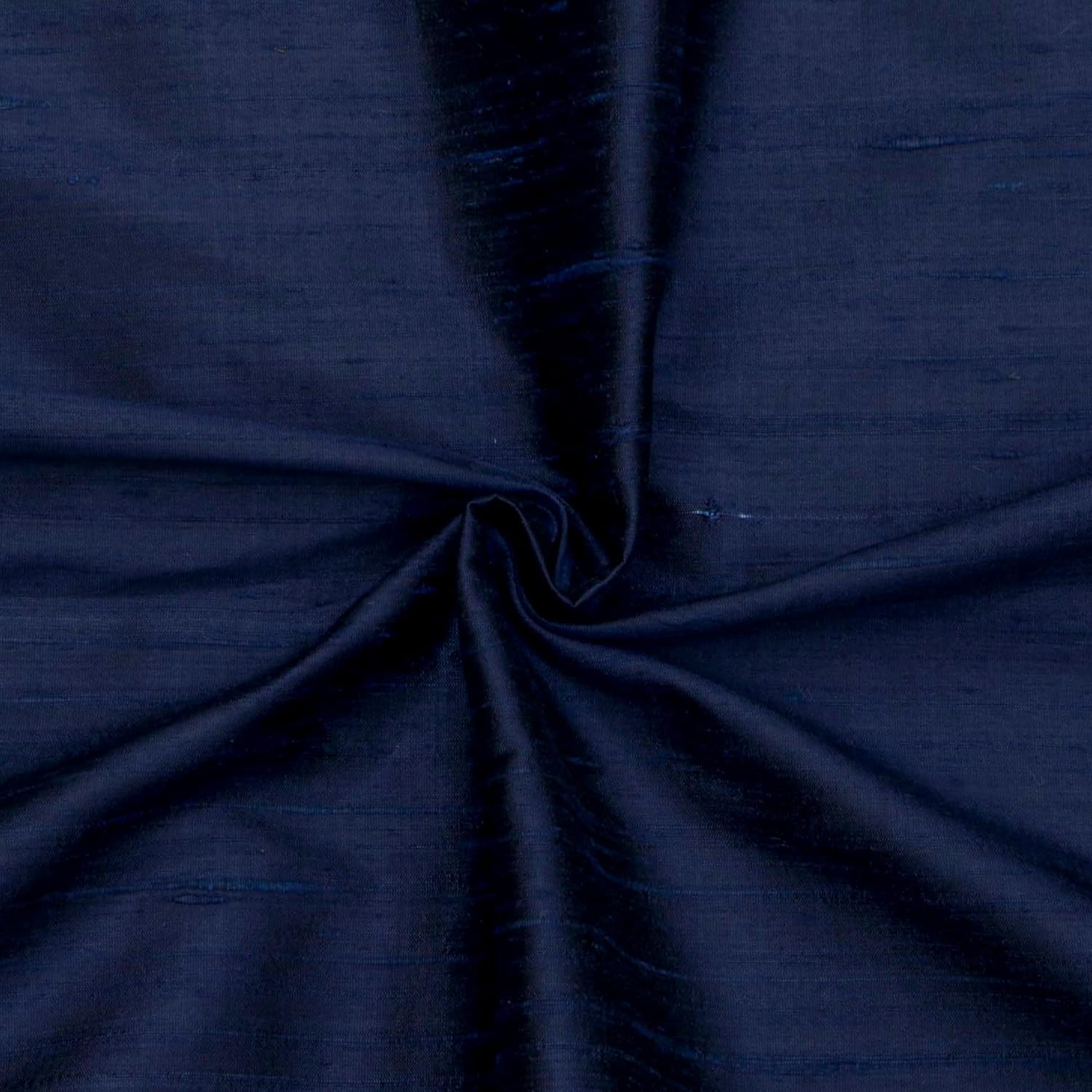 Fabric Mart Direct Tela de seda 100% pura azul marino por The Yard, 41 pulgadas o 40.9 in de ancho, 1 yarda continua tela de seda azul, tela de