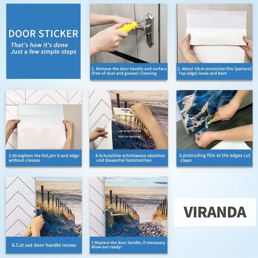 Adhesivos 3D para puerta, murales para despegar y pegar, gabinete de vino, papel tapiz para puerta, calcomanías autoadhesivas de PVC extraíbles,