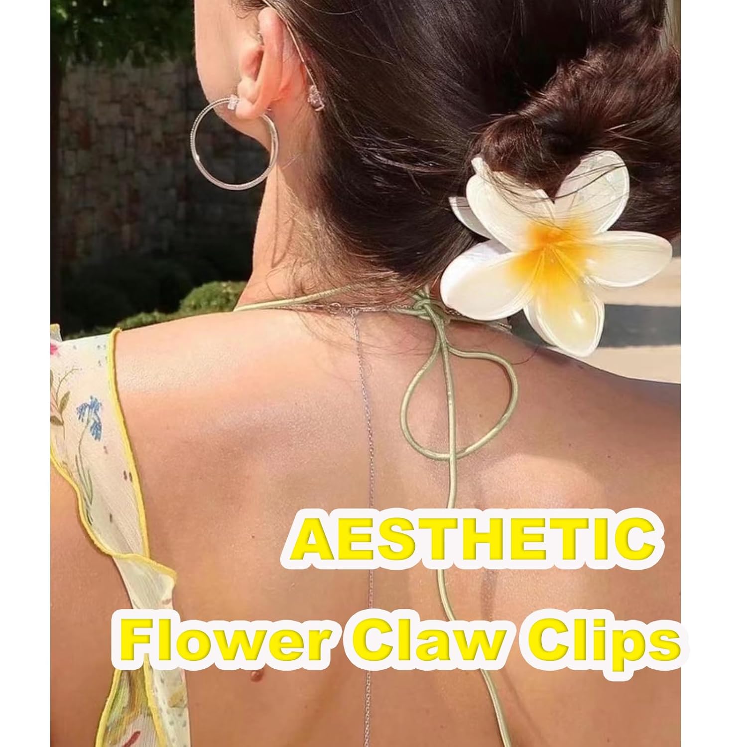 Pinzas de pinza de flores, paquete de 8, 4 unidades, 1 paquete de pinzas para el cabello para mujer, pinzas grandes antideslizantes de flores