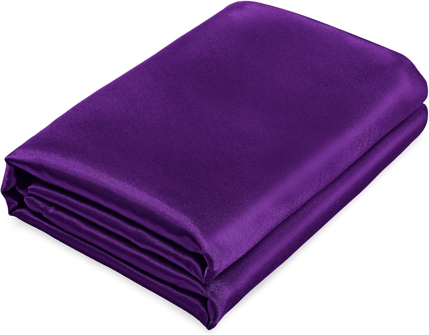 Homiest Sábana encimera de satén morado, sábana encimera individual, sábana superior de tamaño individual, sábana encimera sedosa para colchón