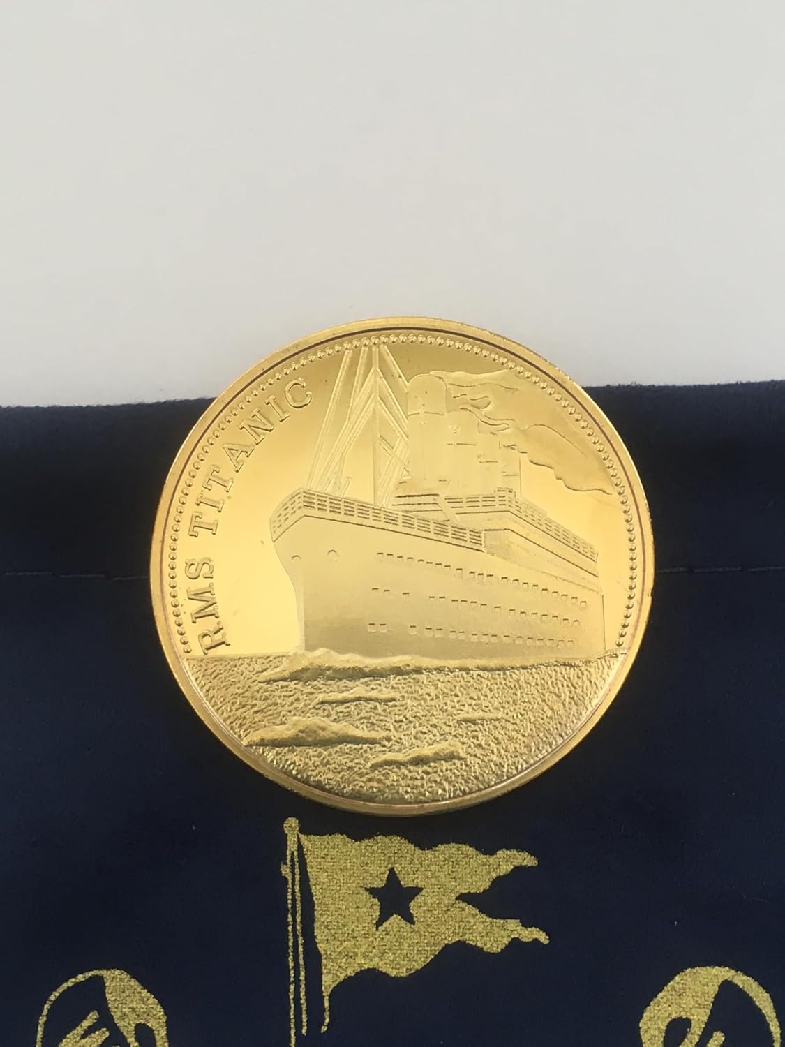 Titanic Heart of the Ocean Necklace Fake Gold Coin Titanic Gifts