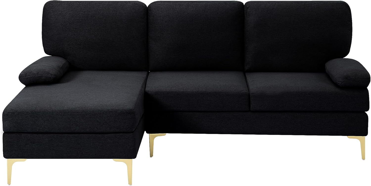 Sofá modular tapizado para el hogar, apartamento, dormitorio, habitación extra, espacios compactos con diván orientado a la izquierda, 3 asientos,