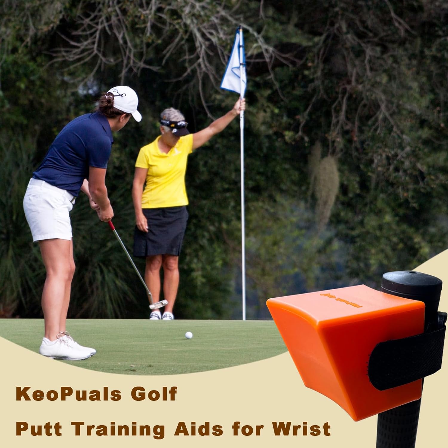 Ayudas para poner golf  KeoPuals Golf Putting Training Aid Herramienta portátil para golfistas para todas las edades y niveles de habilidad, se fija