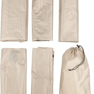 Lippert Picnic y Camping Gazebo tienda paneles de viento, paredes laterales para privacidad, marrón (2021123290) Lippert Picnic y Camping Gazebo tienda paneles de viento, paredes laterales para privacidad, marrón (2021123290)