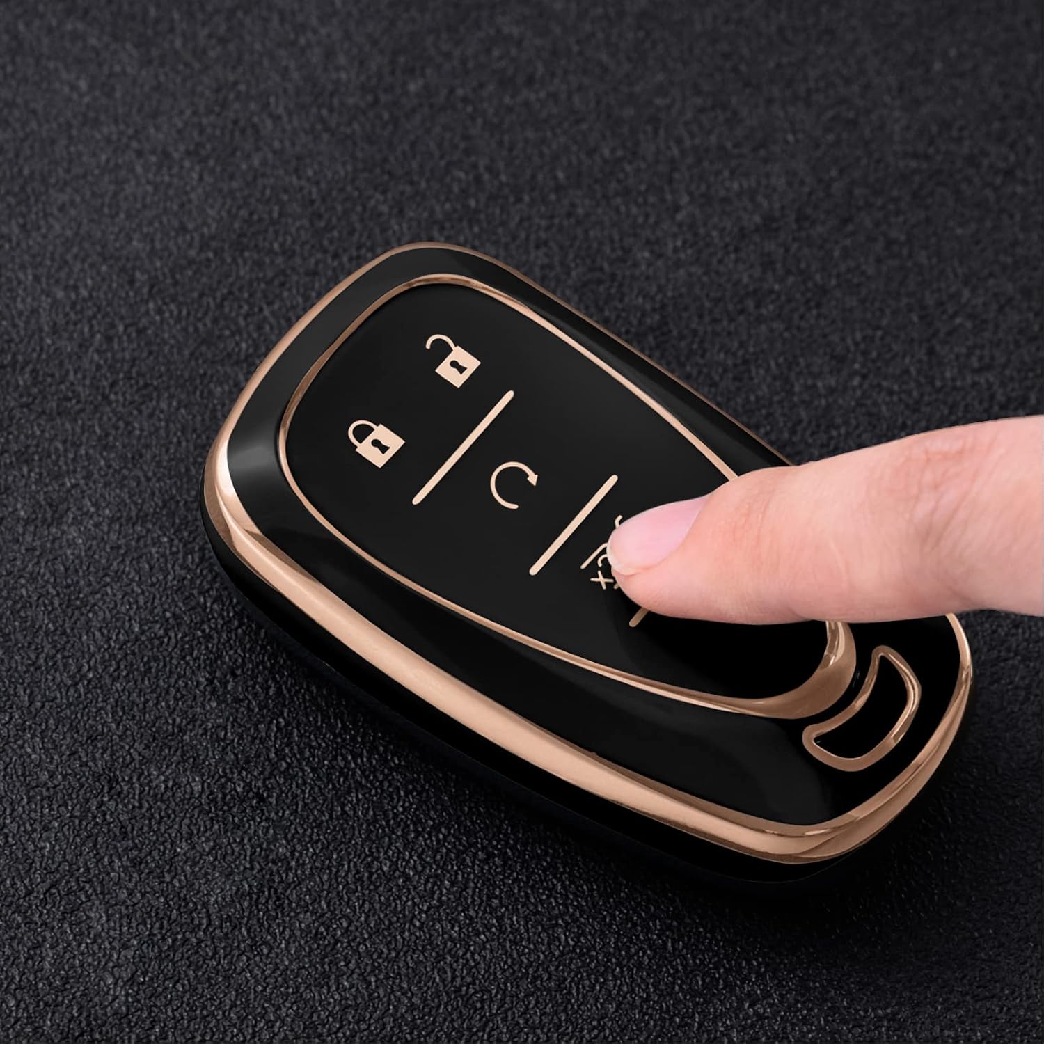 ELOHEI Funda protectora de TPU para llavero Chevy para Chevrolet 2020 2019 2018 2017 2016 Chevy Malibu Camaro Cruze Traverse Trailblazer Spark