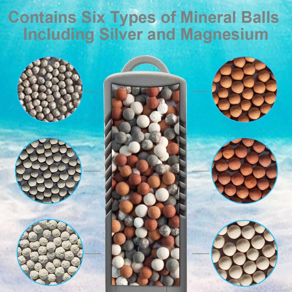 Palo mineral de spa, filtro Ag+, cartucho de iones plateados con 4 meses de vida útil universal para bañera de hidromasaje, mantiene el agua limpia