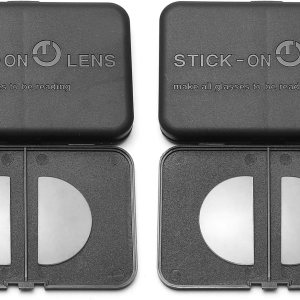 OKH 2 Pack Stick-on Bifocal Lenses, Convert Sunglasses, Goggles, or Glasses into Magnified Readers, Reusable, No Water Needed OKH 2 Pack Stick-on Bifocal Lenses, Convert Sunglasses, Goggles, or Glasses into Magnified Readers, Reusable, No Water Needed