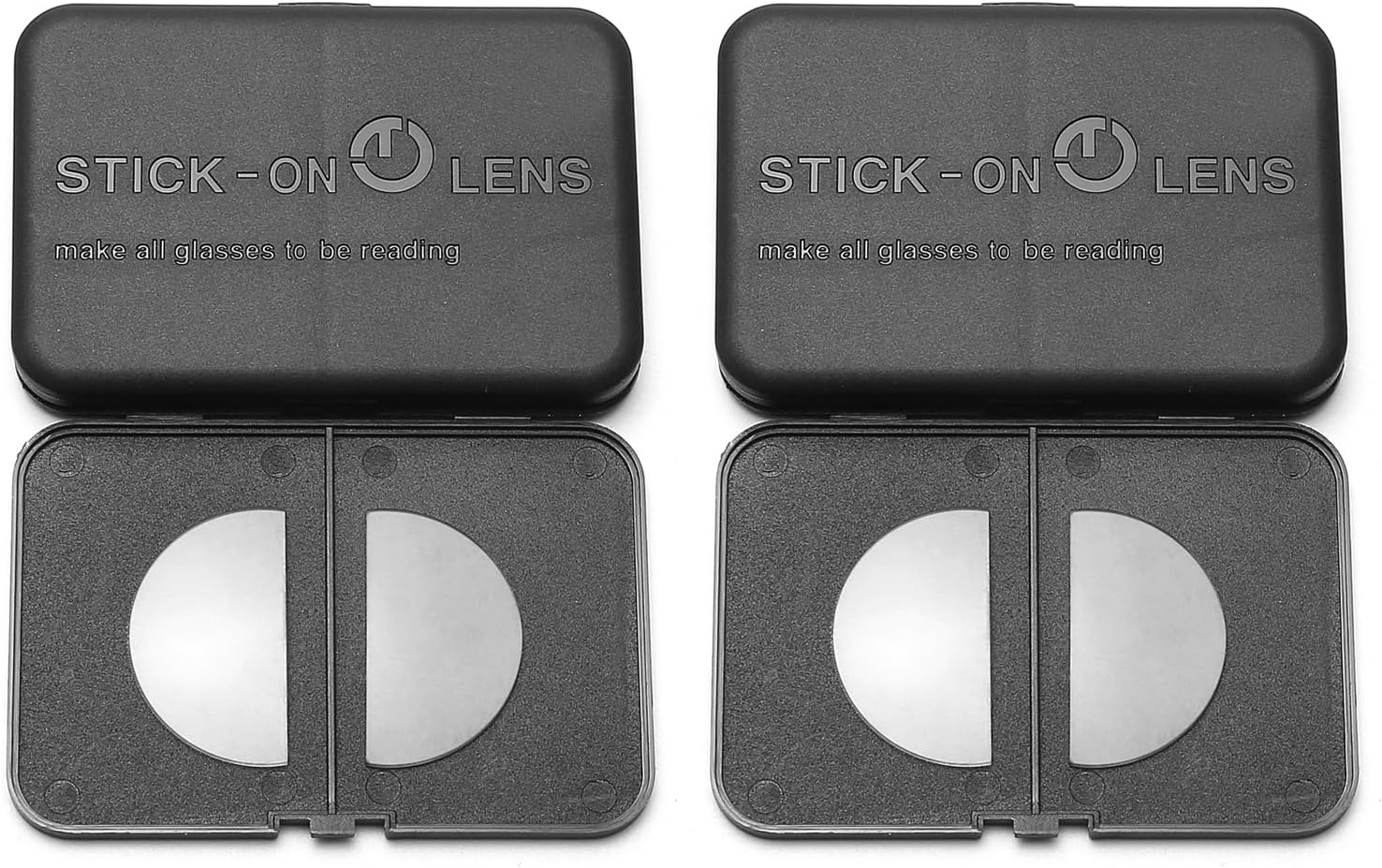 OKH 2 Pack Stick-on Bifocal Lenses, Convert Sunglasses, Goggles, or Glasses into Magnified Readers, Reusable, No Water Needed