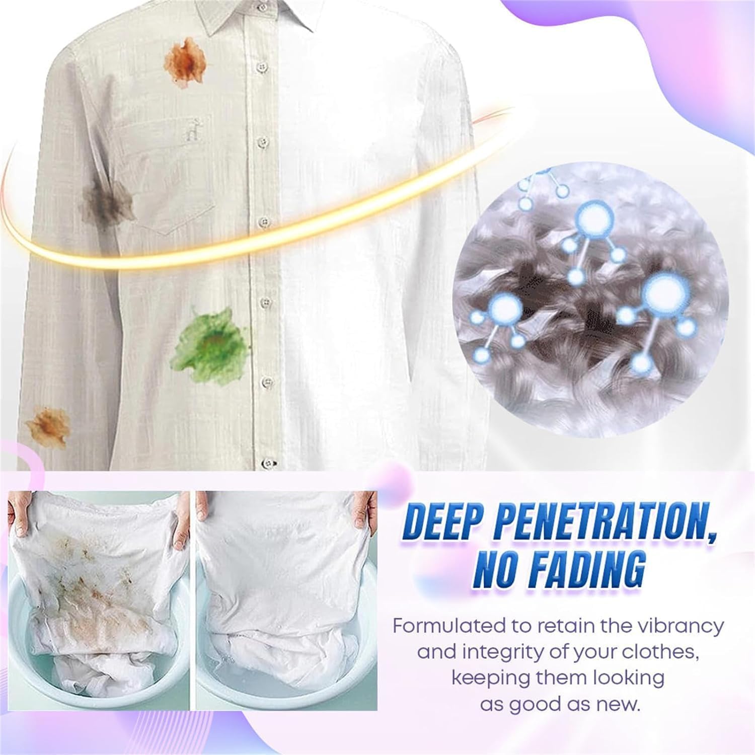 Urcstyle – Quitamanchas Urcstyle, removedor de manchas de lavandería, removedor de manchas de ropa activo con enzimas, removedor rápido de manchas
