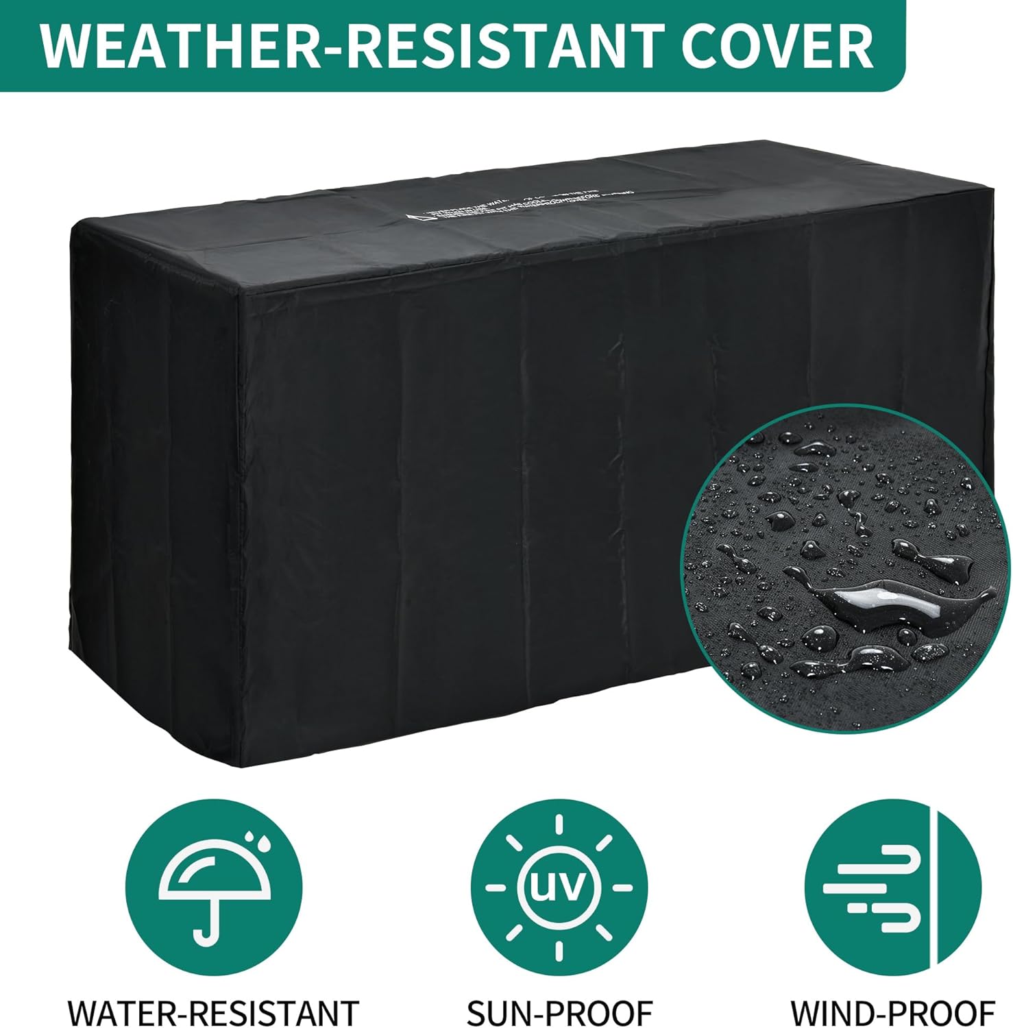 YITAHOME Mesa para fogata de propano de 57 pulgadas, hoguera de gas de 50,000 BTU con sistemas de encendido, mesa de hierro, roca de lava, cubierta,