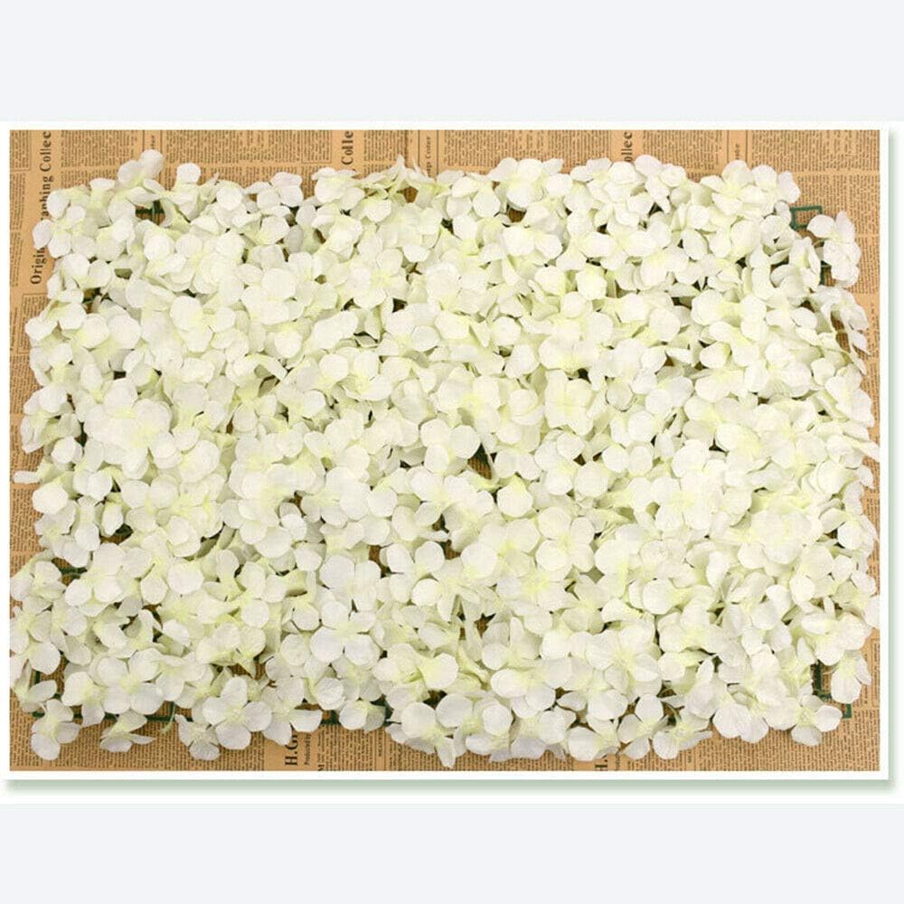 TBVECHI Paneles de flores para decoración de pared, panel de fondo de pared de flores artificiales, decoración de flores, 23.6 x 15.7 in (24 x 16