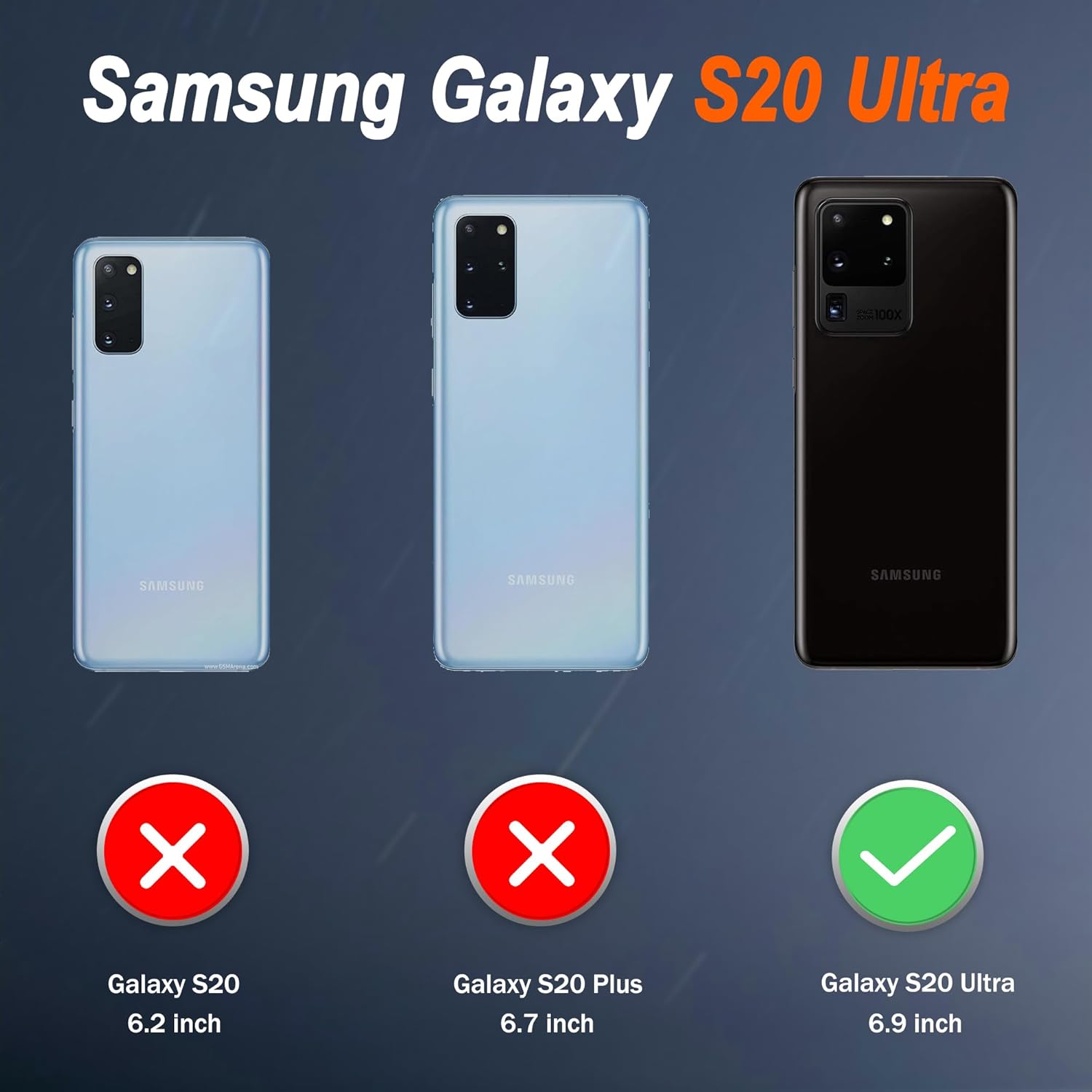ATUMP Funda para Samsung Galaxy S20 Ultra con protector de pantalla HD con cubierta para cámara deslizante, soporte de anillo de rotación de 360