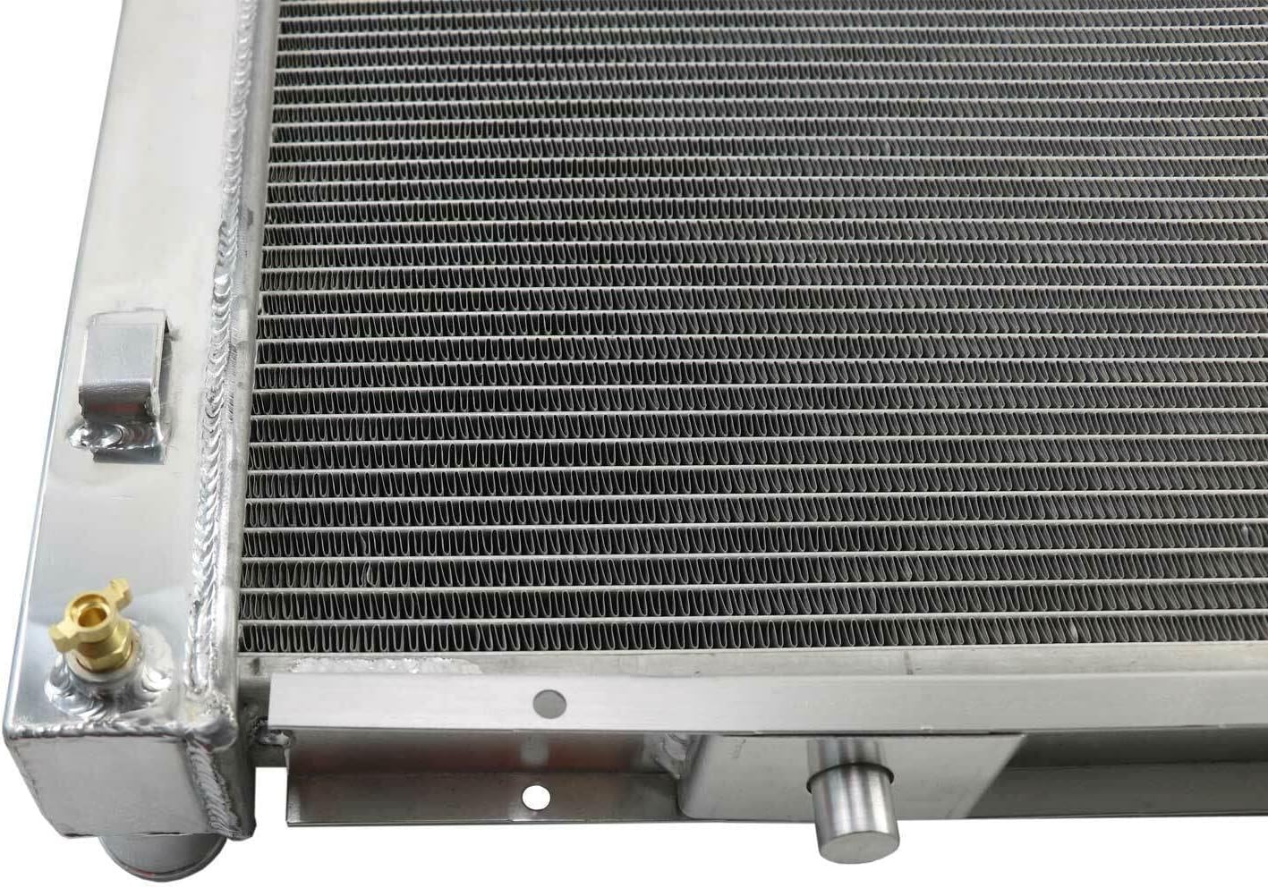 Rubivel Radiador de aluminio de 3 filas compatible con 1889 1990-2002 Mercedes Benz SL SL500 500 SL 600SL R129 55 60 AMG 5.0L V8 Gas AT Radiador de
