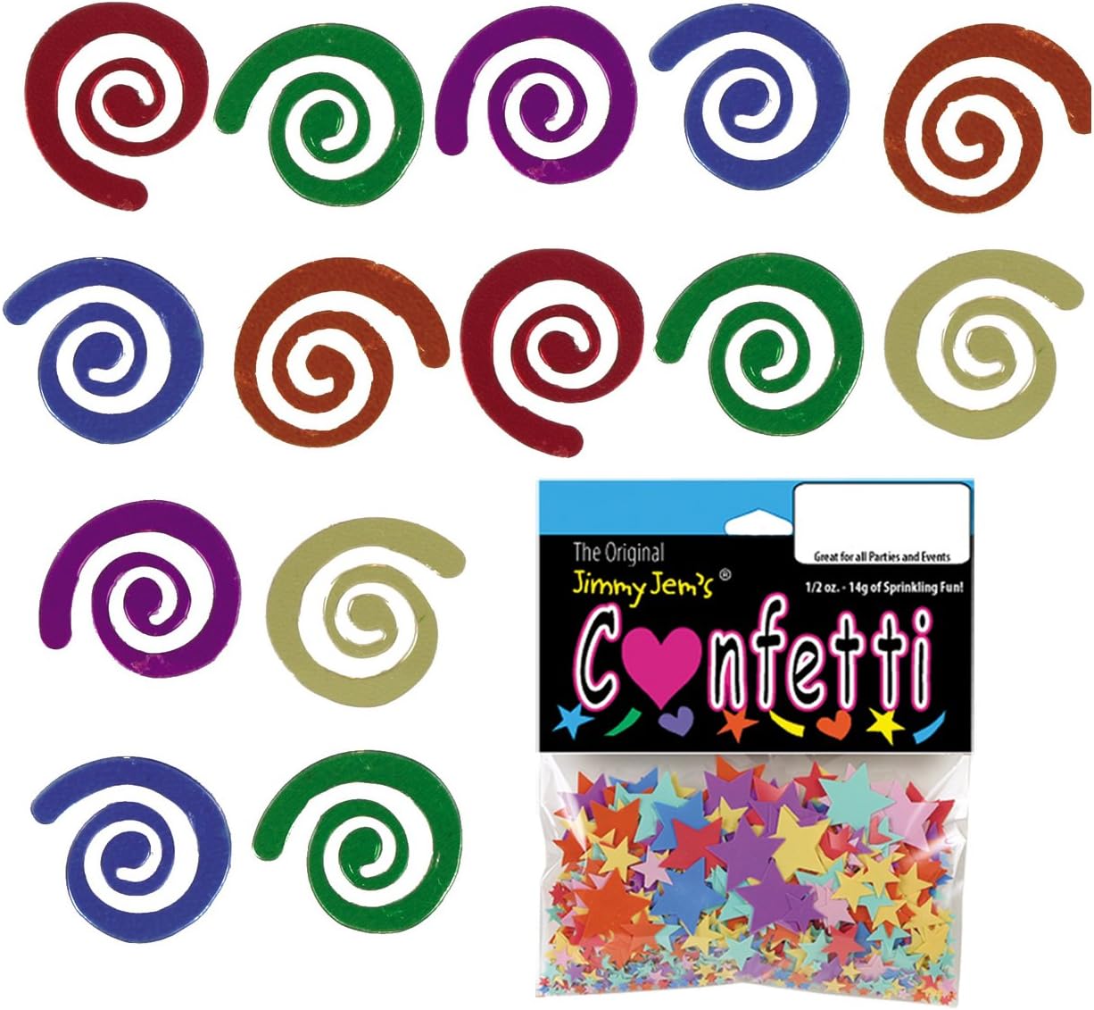 Confeti rizado Q Multicolores – Paquete al por menor #9542 QS0