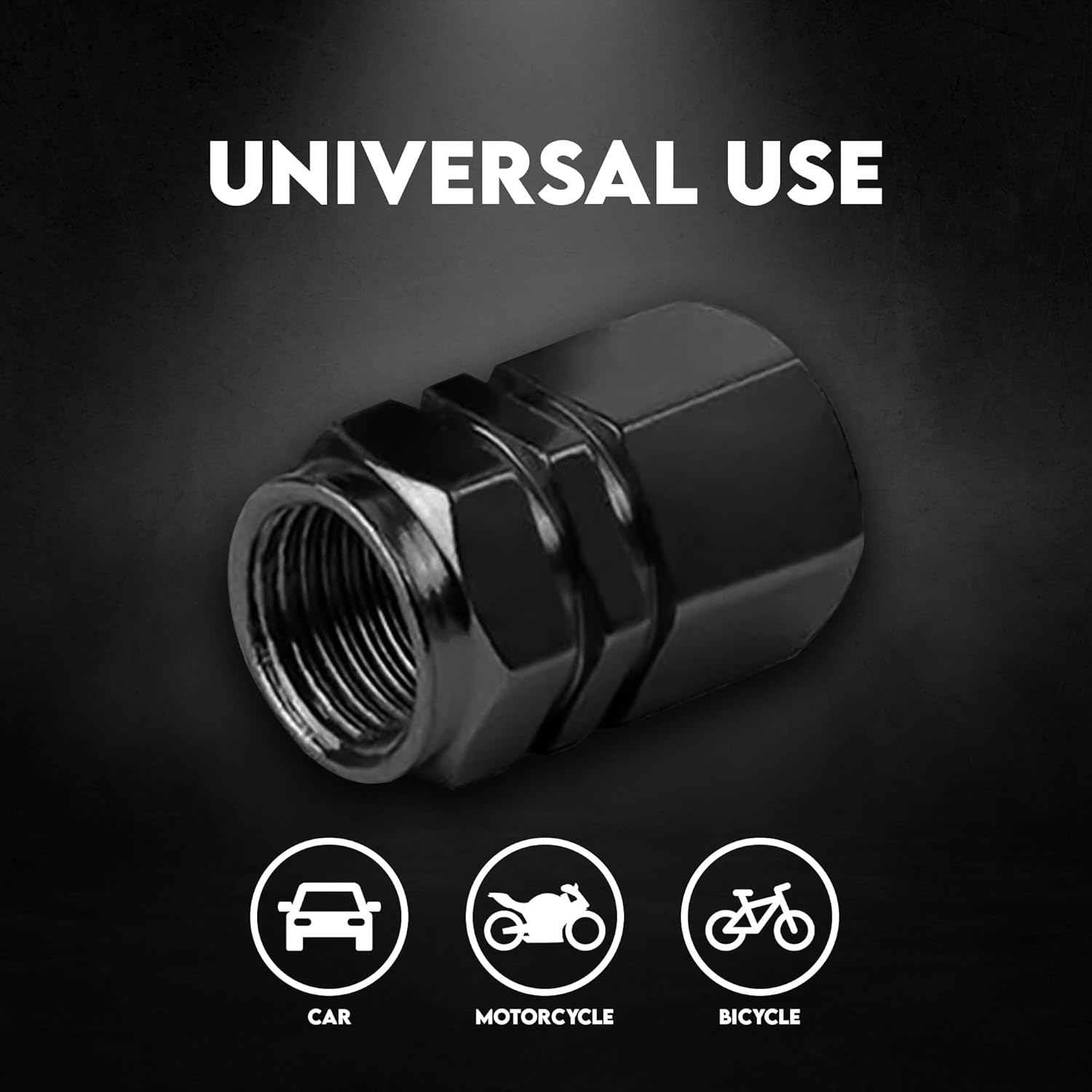 Tapones para válvulas de neumáticos de automóvil, 4 unidades, cubiertas universales para vástagos, juego de tapas de válvula de neumático de